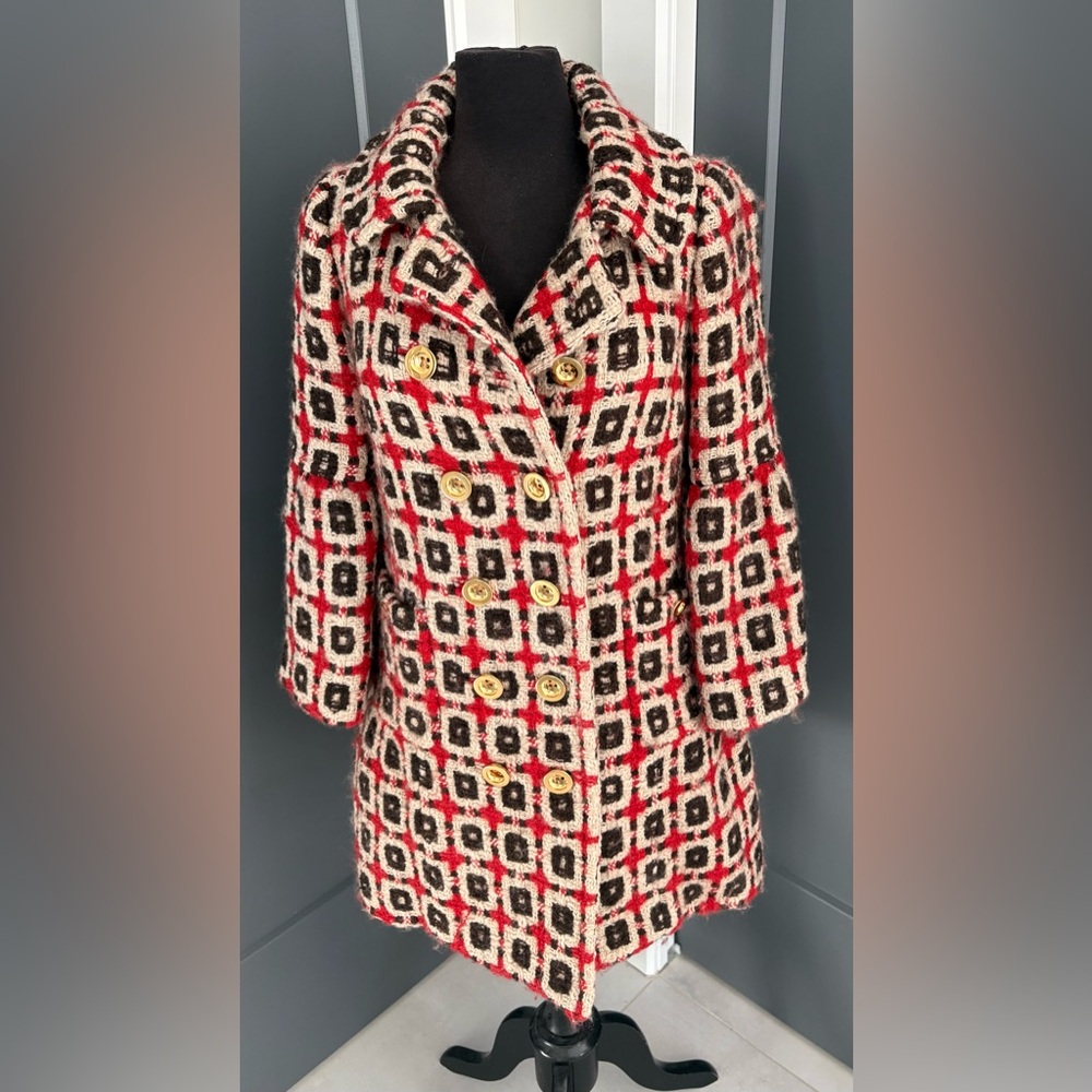 Juicy Couture Geometric Pea Coat